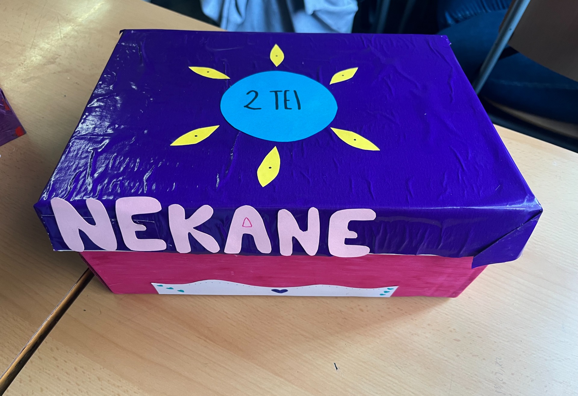 Capsa de l'alumna Nekane Monge.